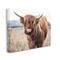 Stupell Industries Grazing Longhorn Cattle Farmland Animal Portrait Canvas Wall Art